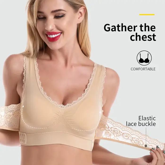 Soutien-gorge soyeux sans fil avec boucle latérale, confortable pour la récupération post-chirurgie, pour les femmes enceintes