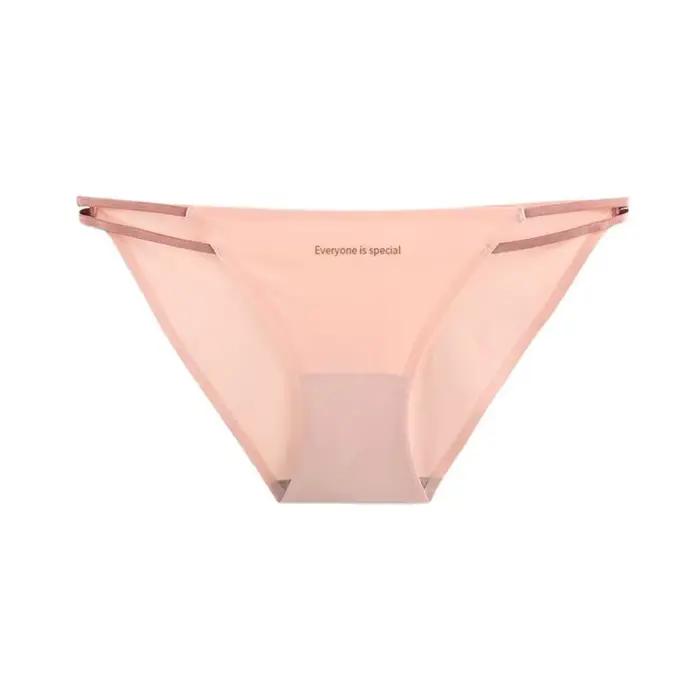 Culottes d'été Sweet Letter respirantes à fines bretelles sans coutures taille basse pour femme