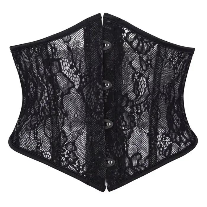 Corsets en dentelle sexy, bustiers amincissants sous-poitrine, hauts de corset pour femme, corsets steampunk à lacets