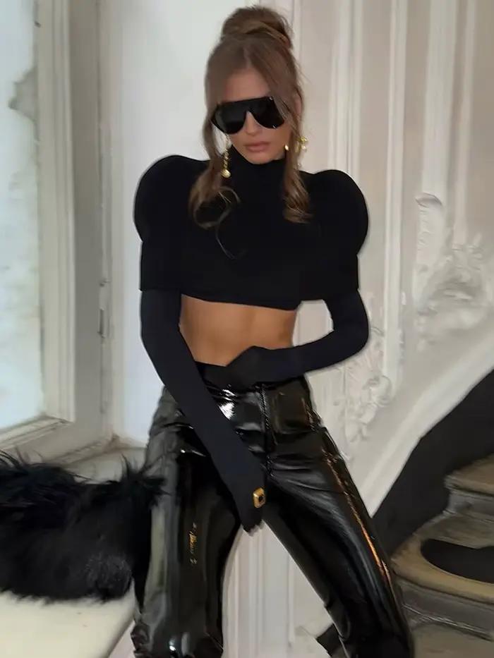 Dámske elegantné rolákové tričko