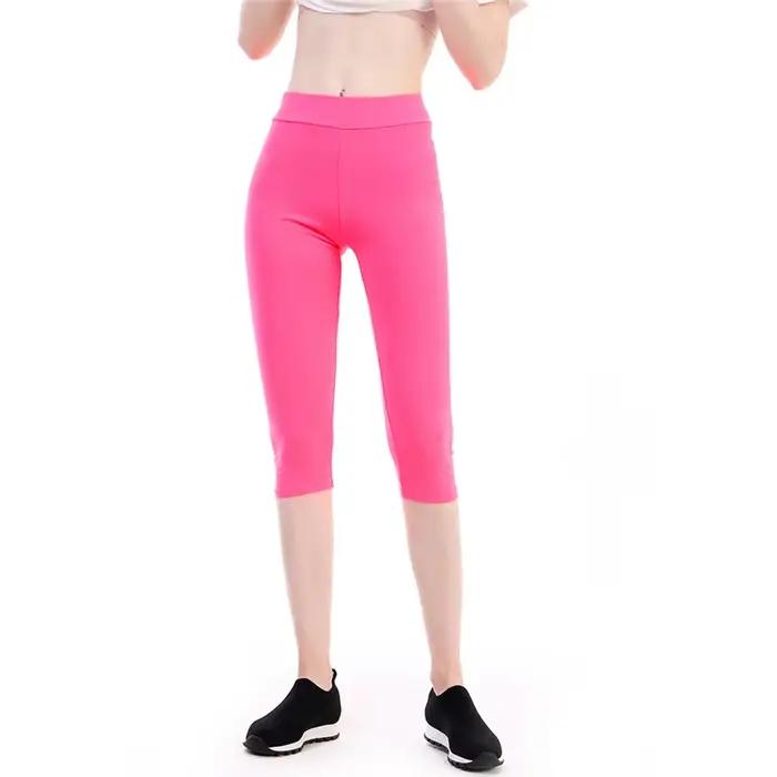 Dámske capri legíny s vysokým pásom