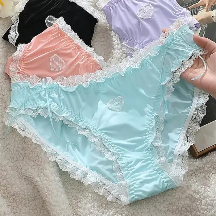 Lingerie Sexy ropa intérieur mujer Lolita femme de chambre privée mignon bragas de mujer grande taille sous-vêtements femmes culotte en dentelle douce lenceria
