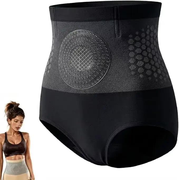 Shorts Sculptants 4-en-1 Brûle-Graisse Taille Haute Sans Couture Pour Femme Occasions Spéciales Silhouette Parfaite Postpartum Fitness
