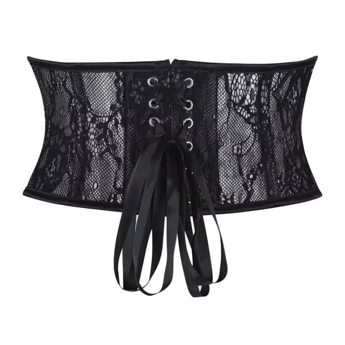 Corsets en dentelle sexy, bustiers amincissants sous-poitrine, hauts de corset pour femme, corsets steampunk à lacets