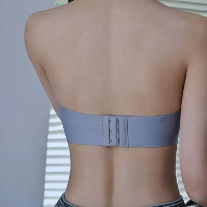 Soutiens-gorge push-up pour femmes, bretelles amovibles, soutien-gorge bandeau sans armatures, invisible, coupe 1/2, sans couture, lingerie sexy pour femmes, tailles S-XL