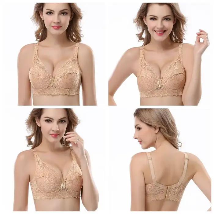 Soutien-gorge transparent grande taille 34 36 38 40 42 44 46 Bonnets B C D Marque Sexy Femme Dentelle Lingerie Push-up C306