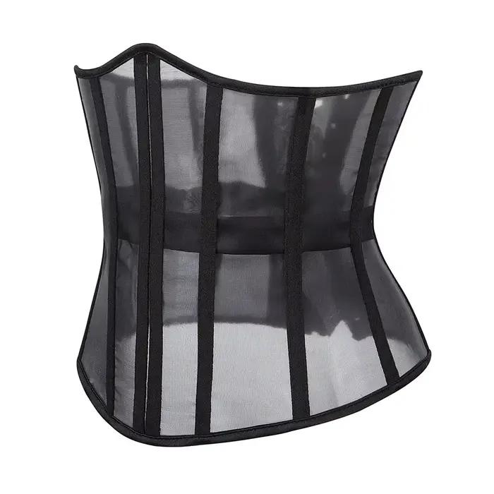 Bustiers sous le buste pour femmes, Corset Sexy en maille respirante à lacets, modelant le corps, entraîneur de taille, Corselet Sexy