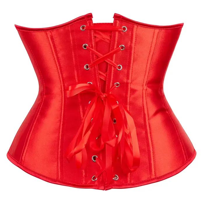 Corset sous-poitrine amincissant la taille, Bustier sculptant le corps pour femme, Corset Steampunk à lacets, Ceinture de maintien de la taille