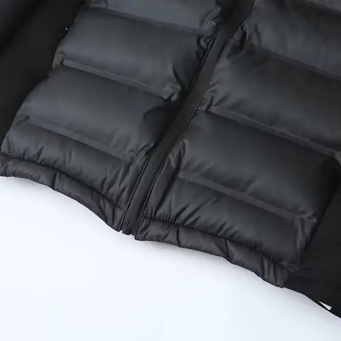 Ľahká prešívaná bunda s kapucňou z bavlny pre ženy