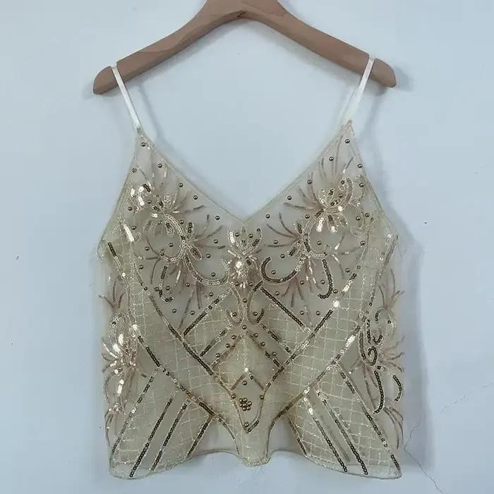 Bling Bling flitrové tielka pre ženy