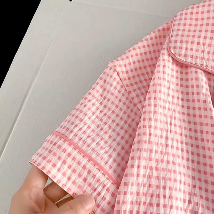 Dámske pyžamo HELLO KITTY, bavlnený cardigan letný oblak s krátkym rukávom