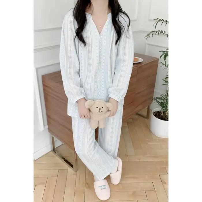 Ensemble de pyjamas d'été pour femmes, simple et confortable, pyjamas décontractés amples, vêtements de détente