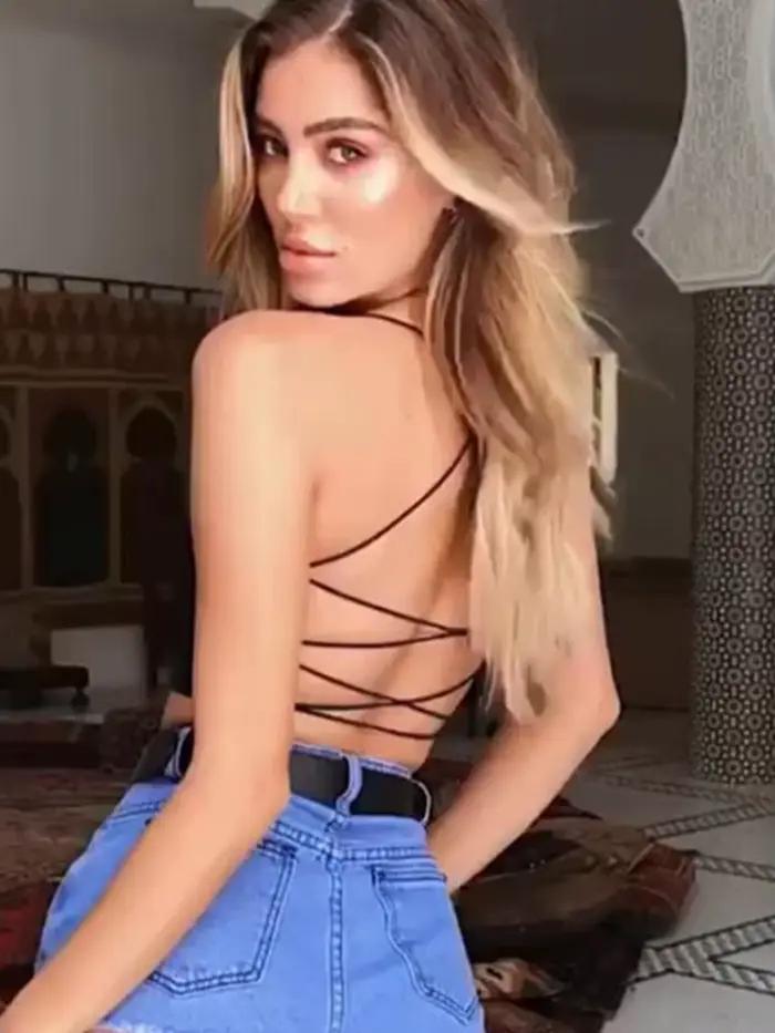 2025 Sexy dámske tielko bez rukávov krátke plážové športové