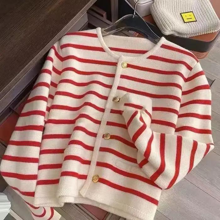 Dámsky pásikavý cardigan