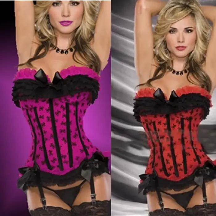 Corset sexy en dentelle avec fermeture éclair sur le côté pour femme, bustier floral, body shaper, vintage, pas cher