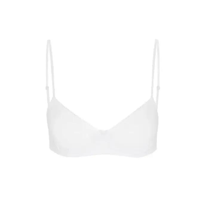 COUCOU soutien-gorge à bretelles couleur unie soutien-gorge push-up dentelle nœud papillon sans fil pur coton