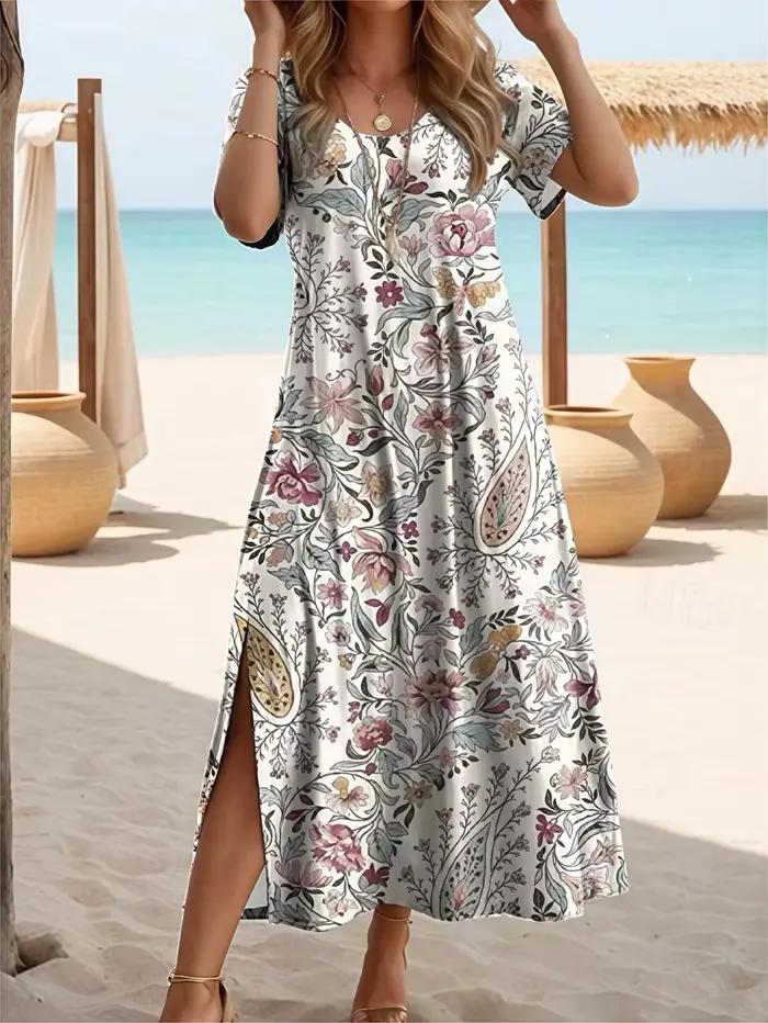 Elegantné letné šaty veľkej veľkosti