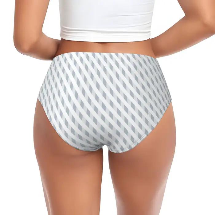 Culotte personnalisée pour femmes en polyester et polyamide, avec images et texte imprimés, montage bas, pour tous les jours et les occasions spéciales