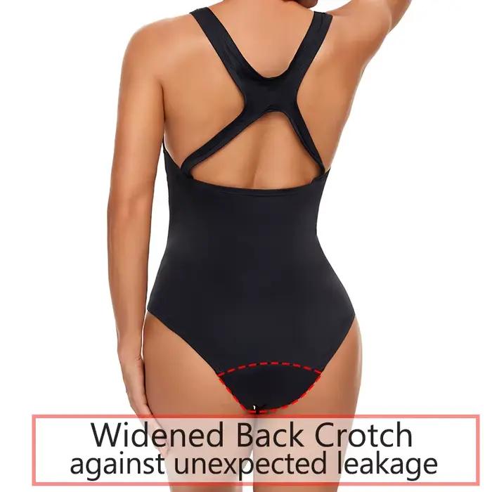 Maillot de bain menstruel pour femmes, maillot de bain une pièce, culotte menstruelle, imperméable