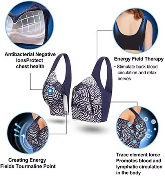 PrettyHealth-Soutien-gorge lifting injuste sexy en dentelle pour femme, soutien-gorge de sport, soutien-gorge lifting sans fil pour le sommeil, manipulation de la lymphité, d'effets et saillie