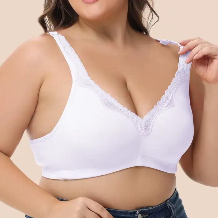Soutien-gorge pour femme en coton et nylon avec dentelle, ultra fin et confortable pour tous les jours occasions spéciales
