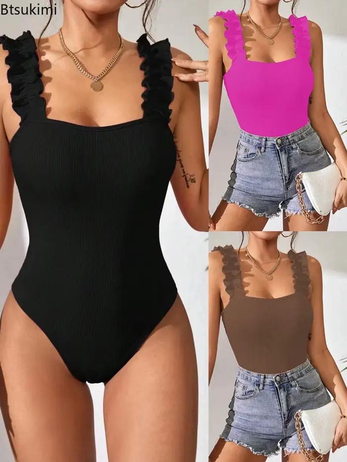 Sexi body pre ženy, hranatý výstrih