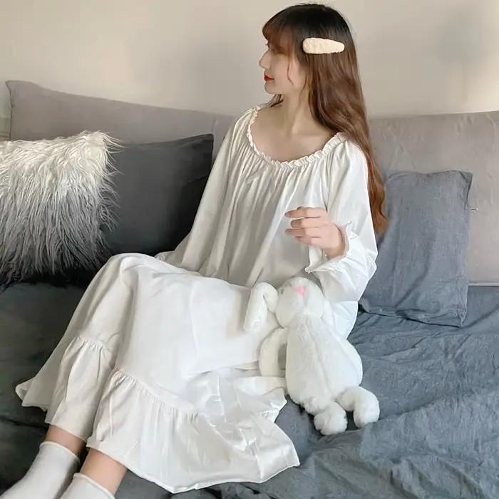 Nuissette en soie lactée pour femmes, chemises de nuit élégantes et confortables pour dormir et se détendre chez soi