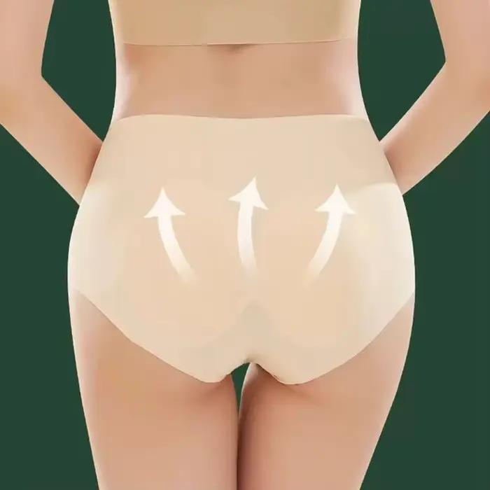 Culotte d'Été en Silicone Sans Couture, Sous-Vêtement Modelant les Hanches et les Fesses, Coussinets Push Up, Lingerie Sexy