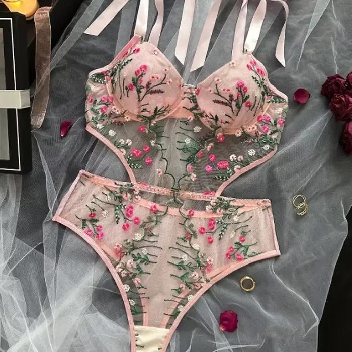 Toucheart Dámska bielizeň podprsenka a nohavičky set Sexy dámske oblečenie Súprava pre ženy