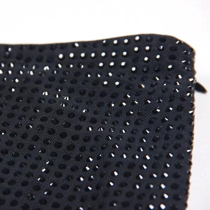 S-XL Vysoká Kvalita Módny Luxus Sieťovaný Full Body Vodný Diamant Rotterdam kling Slim Fit Zips Krátky Sexy Dámska Sukňa