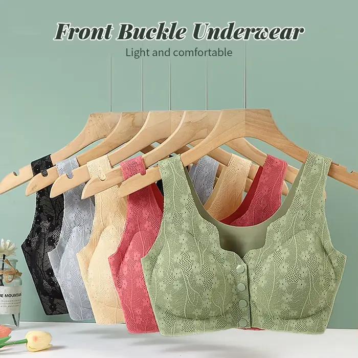 Soutien-gorge en dentelle sans couture pour femme d'âge moyen, soutien-gorge respirant sans anneau en acier, sous-vêtement Ice InjSports Y-Gathering
