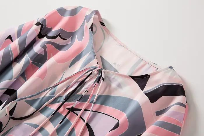 Luxusný dizajnérsky kaftan 2025 | Dlhé hodvábne oversized šaty na pláž pre ženy | Dovolenkové oblečenie