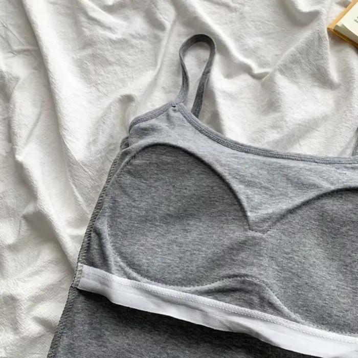 Haut sans manches avec soutien-gorge intégré, doublure de soutien-gorge, soutien-gorge sans manches