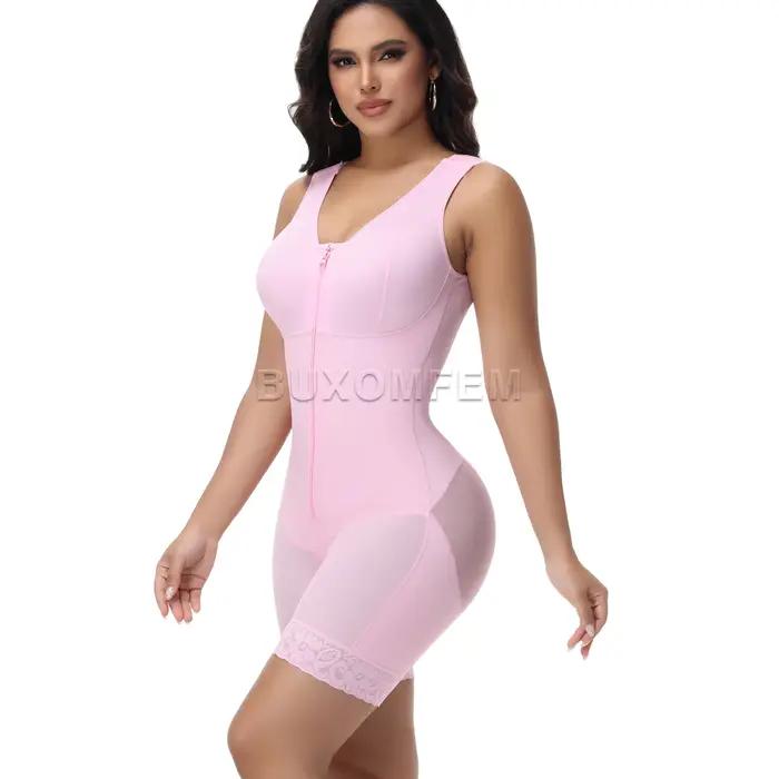 Shaping Slim ceinture Shapewear pour BBL sans manches avant boutonnage colombien ceinture femmes sans couture modélisation ventre contrôle body