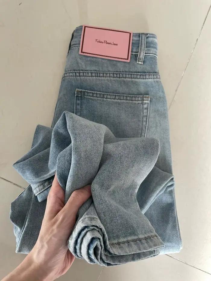 Džínsy Baggy so širokými nohavicami pre ženy