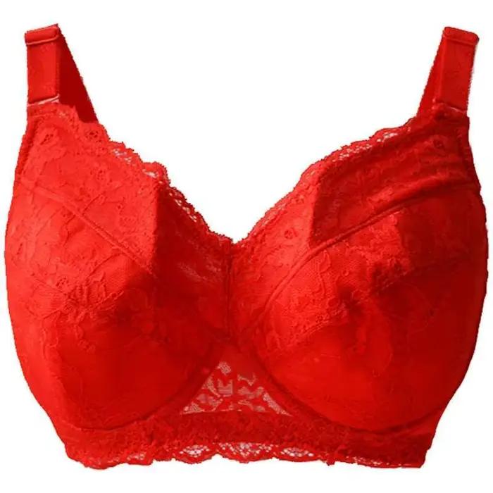 Veľkostná push-up braletka s čipkou pre ženy s košíčkami B C D E F G H