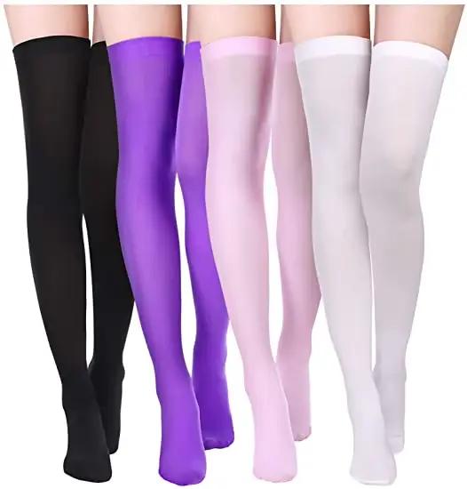 Bas opaques en nylon pour femmes, 18 couleurs, pour écolière, costume de cosplay d'halloween, accessoire de fête, livraison directe