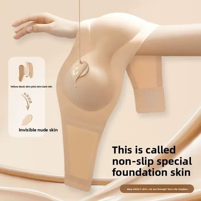Bandeau sans armatures invisible dos pour femmes en nylon tissu confort soutien poitrine petite taille occasions spéciales activité quotidienne
