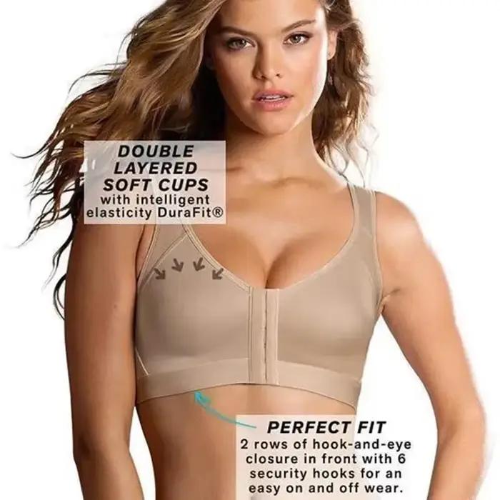 Gilet soutiens-gorge fermeture avant correcteur de Posture soulever soutien-gorge femmes Push Up dos croisé sous-vêtements antichoc sport soutien Fitness
