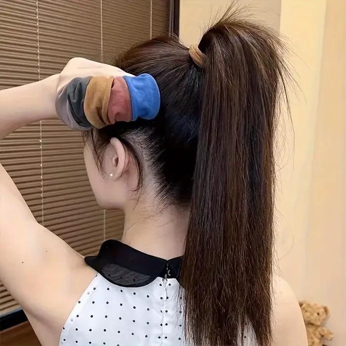 5/10/20 ks/sada nové farebné nylonové elastické gumičky do vlasov pre ženy a dievčatá