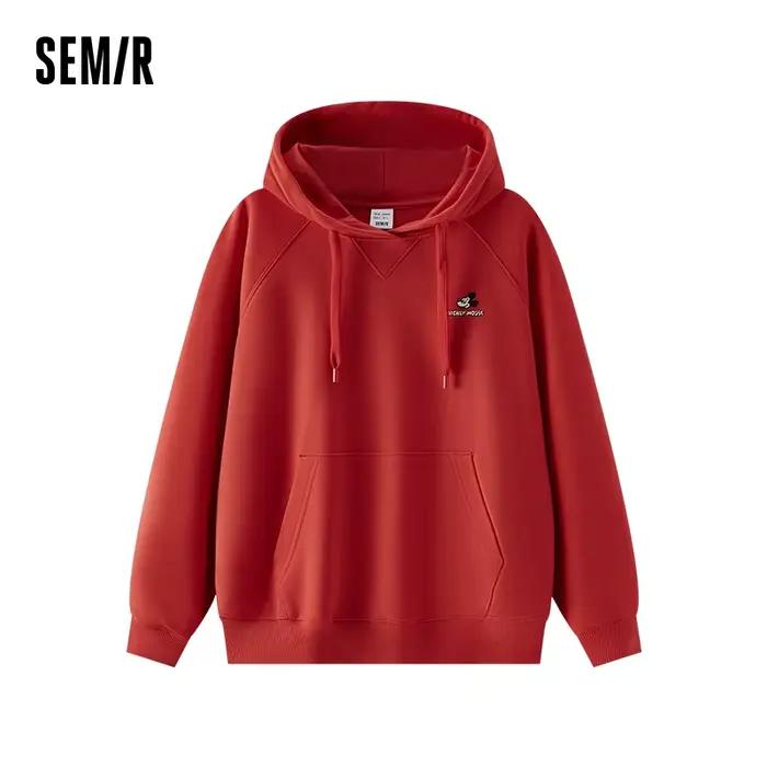 Voľný mikina s kapucňou Semir pre ženy