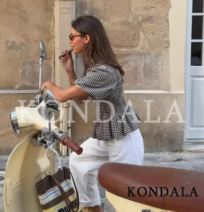 KONDALA – Elegantné voľné dámske blúzky s nafúknutými rukávmi