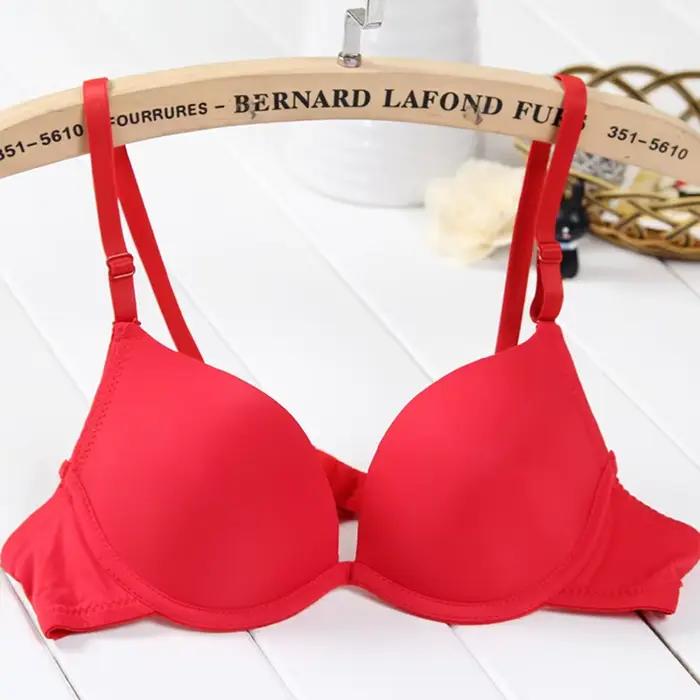 Lingerie Sexy pour femmes, petits seins, soutien-gorge en V profond, soutien-gorge à armatures, Bralette rembourrée, haut Bh 32-38