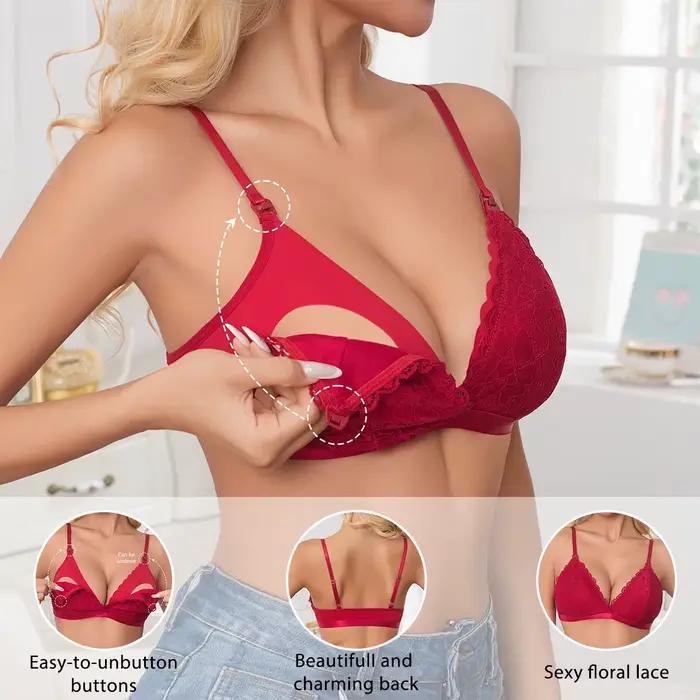 Soutien-gorge d'allaitement maternité avant ouvert sous-vêtements féminins soutien-gorge d'allaitement Ultra mince pour les femmes enceintes sans anneaux en acier Anti-affaissement