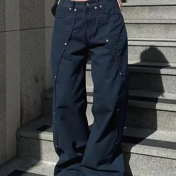 Džínsy pre ženy Y2K, ležérne oblečenie