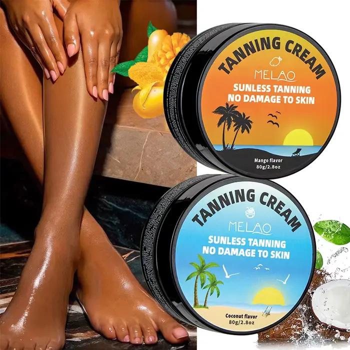 MELAO Crème autobronzante sans soleil pour le corps, Lotion bronzante sans soleil pour hommes et femmes
