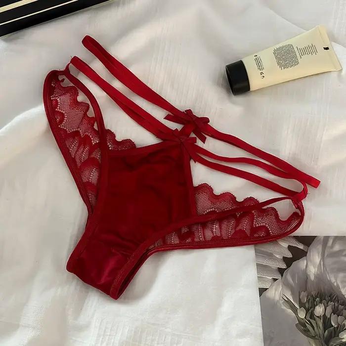 Culottes en Satin pour femmes, Lingerie couleur, sous-vêtements Sexy pour femmes