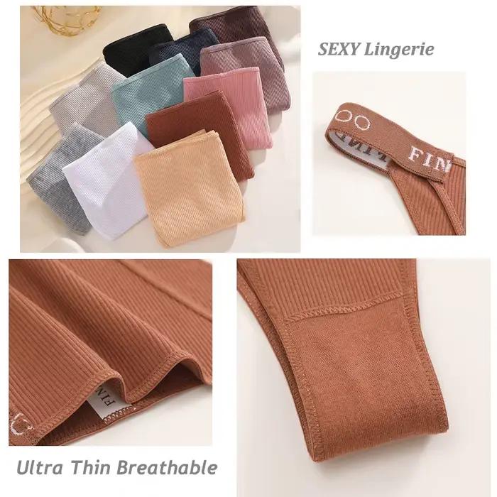 Nouveau 3 pièces/ensemble coton culotte brésilienne pour les femmes Sexy taille basse Bikini ensemble de sous-vêtements couleur unie respirant intimes Lingerie