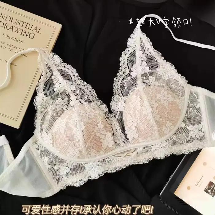 Denný čipkovaný set - Nový štýl sexy push-up podprsenky bez podšívky pre ženy
