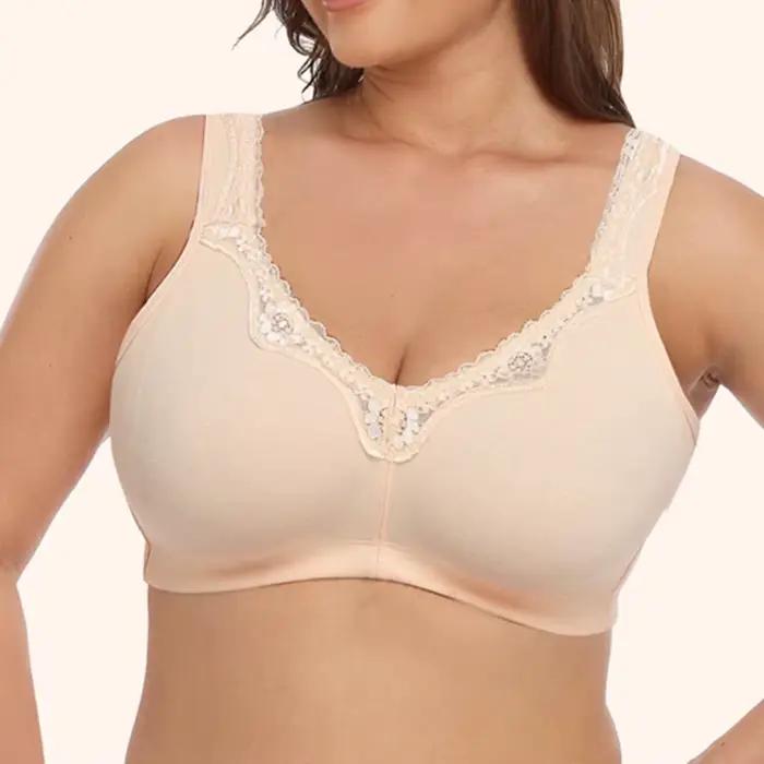 Soutiens-gorge pour femmes sans fil couverture complète soutiens-gorge soutien Lingerie T-shirt soutien-gorge BH hauts grande taille B C D DD E F G tasse